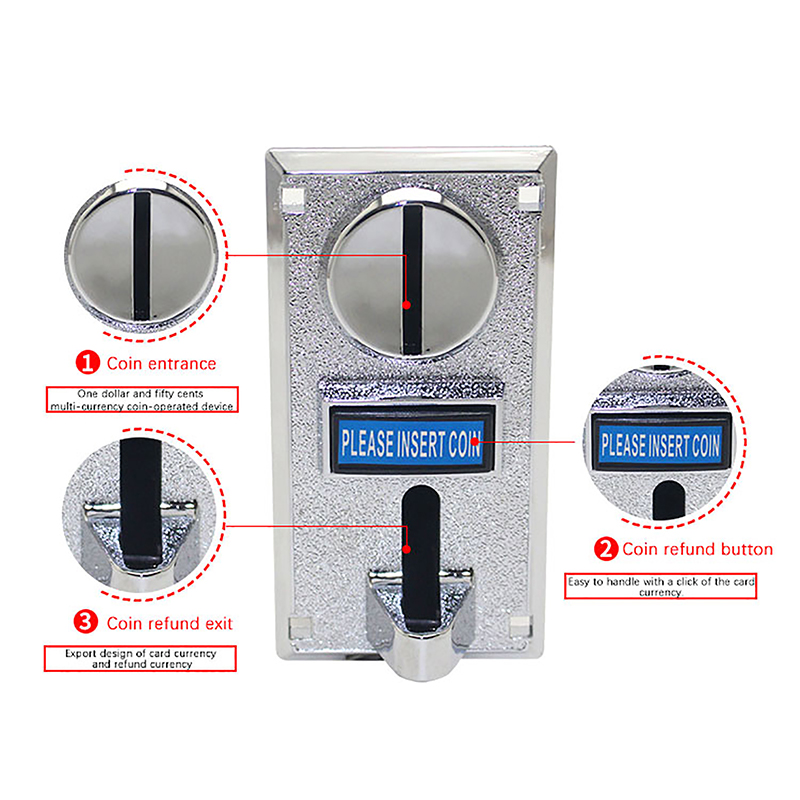 Coin Acceptor Selector - 616 Meccanismo Selettore Elettronico Multi-Moneta, Slot