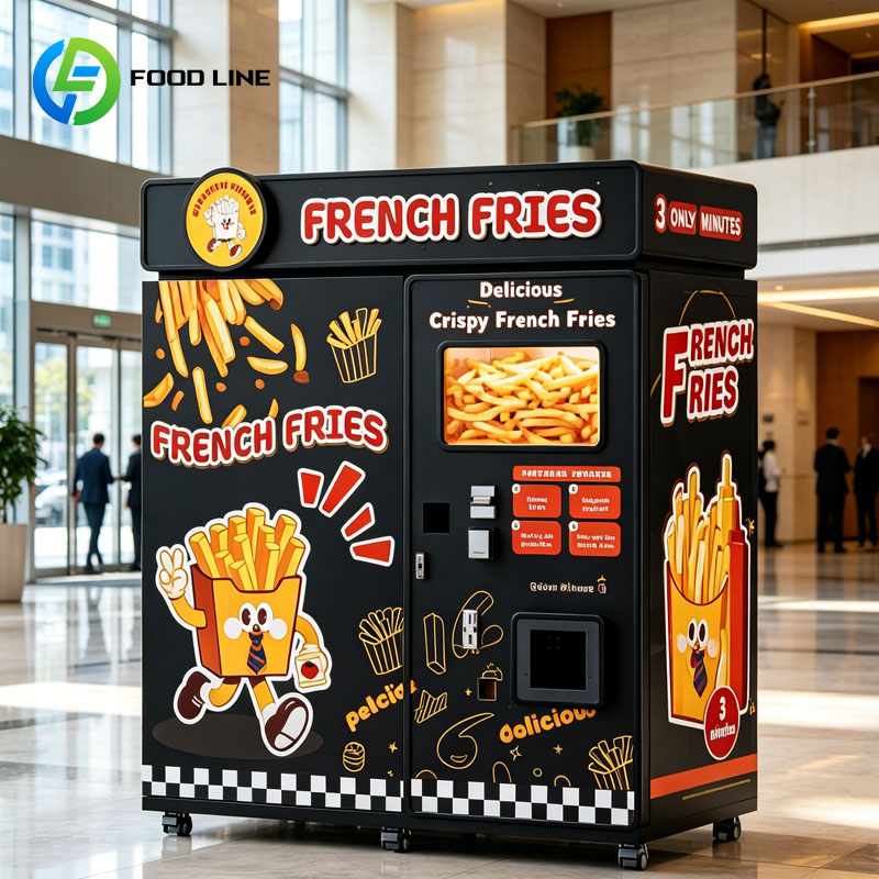 Popcorn Vending Machine - Distributore Automatico di Patatine Fritte Completamente